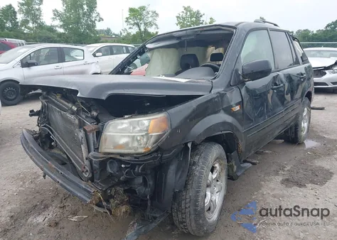 2006 Honda Pilot Ex-L из США, поврежденный, VIN 2HKYF18626H541059